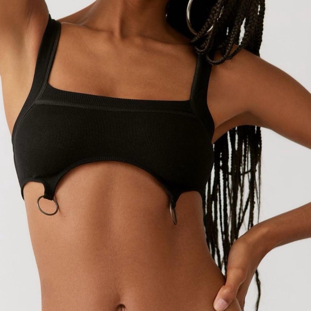 Black Ring Bra Top